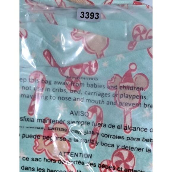 Mickey Holiday Treats One Piece Pajamas Adult M Hooded W Ears Sleepwear - Picture 6 of 6